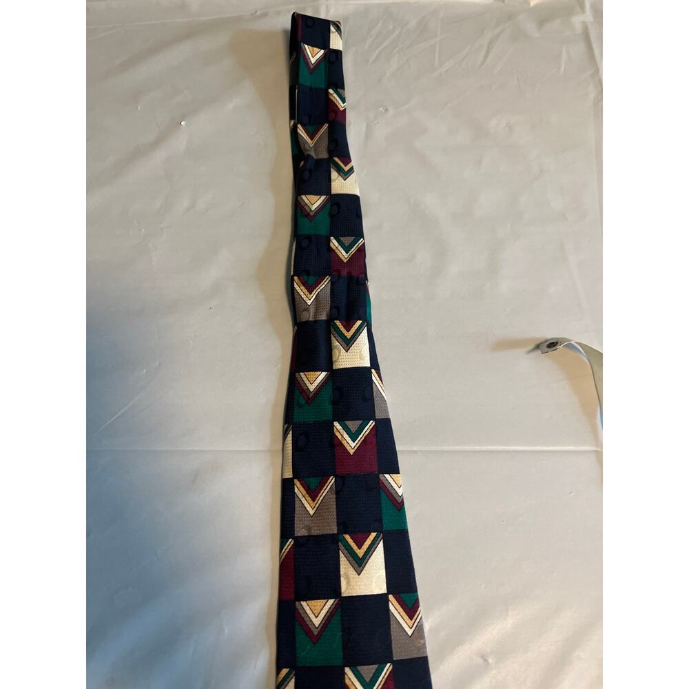 Vintage Robert Talbott | Talbott Studio Carmel Valley Geometric Print Silk Tie - Picture 4 of 6
